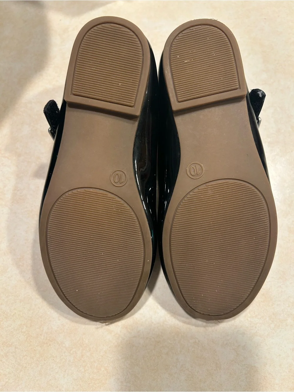 GAP Girls Black Patent Mary Jane Flats
